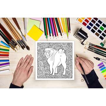 Humorous Dog Butt Coloring Book for Dog Lovers