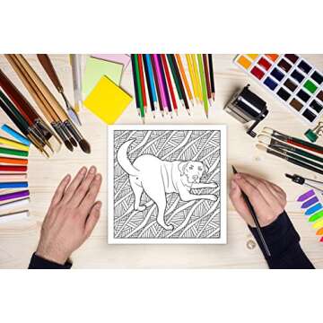 Humorous Dog Butt Coloring Book for Dog Lovers