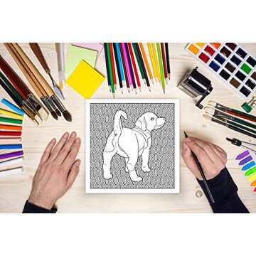 Humorous Dog Butt Coloring Book for Dog Lovers