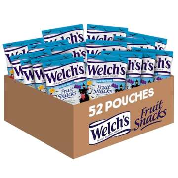 Welch's Fruit Snacks Halloween Shaped Mixed Fruit, Halloween Candy Bulk Pack, Gluten Free, 0.5 oz (P...