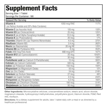 Bronson ONE Daily Women’s 50+ Multivitamin 180 Tablets