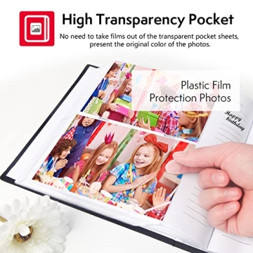 Aevdor 240 Pockets 4x6 Photo Album with Memo Areas