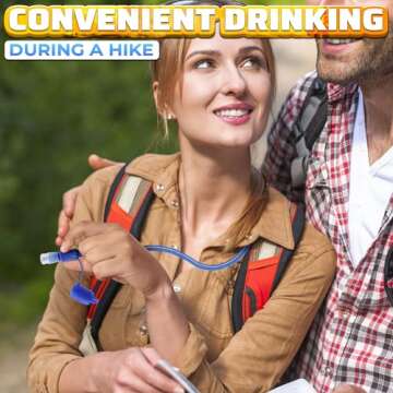 Premium 1L Blue Hydration Bladder for Outdoor Activities