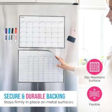 Cinch Magnetic Dry Erase Calendar & Chores Chart for Kids
