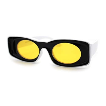 Unique Women’s Concave Thick Mod Sunglasses for Summer