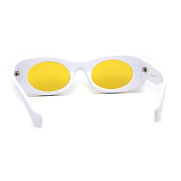 Unique Women’s Concave Thick Mod Sunglasses for Summer