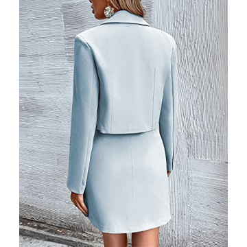 Dellytop Women’s Business Casual Blazer and Pencil Skirt Set