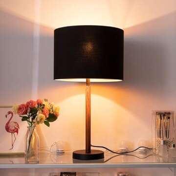 Wellmet Blackgold Set of 2 Drum Lampshades for All Decors