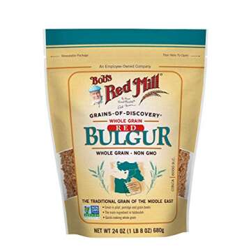 Bob's Red Mill Red Bulgur Hard Wheat - Nutritious & Vegan 24 Ounce (Pack of 2)