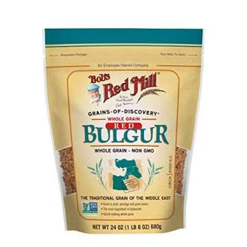 Bob's Red Mill Red Bulgur Hard Wheat - Nutritious & Vegan 24 Ounce (Pack of 2)
