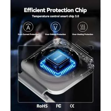 Compact 3-in-1 Magnetic Wireless Charger for Apple Devices