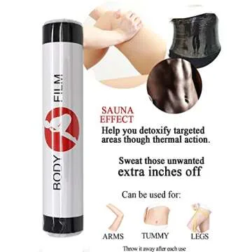 4 Rolls 60 Meters Premium Osmotic Plastic Body Wrap Black Film
