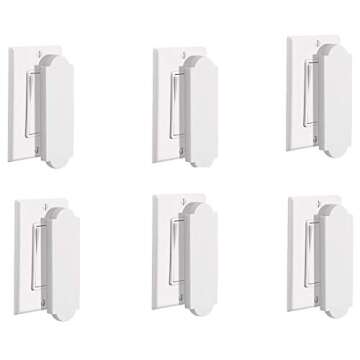 YBM Home Magnetic Light Switch Cover - Easy Install 6 Pack