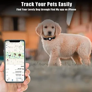 Durable Airtag Dog Collar for Small Dogs - Adjustable Design