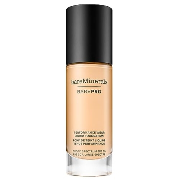 bareminerals Barepro 24HR Wear Matte Liquid Foundation Mineral SPF 20, Full Coverage Foundation Make...
