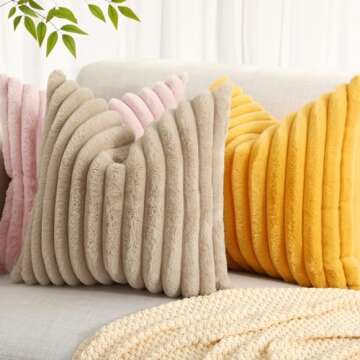 Soft Plush Pillow Covers for Valentine's Day and More