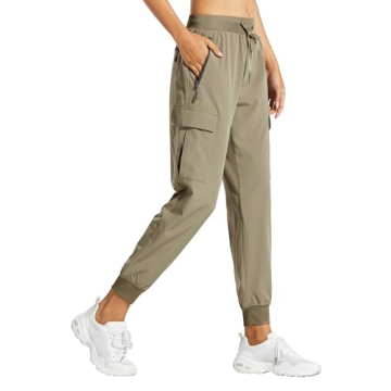 Libin Women's Lightweight Outdoor Cargo Joggers with Pockets