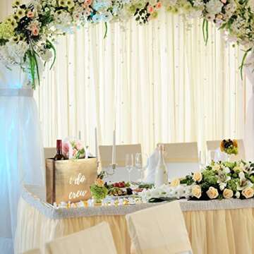 CHENGU 8 Pieces Bridesmaid Gift Bags I Do Crew Bachelorette Bags Bridesmaid Gifts for Wedding Day Bachelorette Party Bridal Party Favor Team Bride Bridal Shower(Gold)