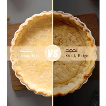 1.1lbs Pie Weights for Baking Crusts,Ceramic Baking Beans for Blind Bake, Reusable Ceramic Stoneware,Suitable for Various Pies and Pastries,Comes with storage box,Perfect Pie Crust Baking Tools