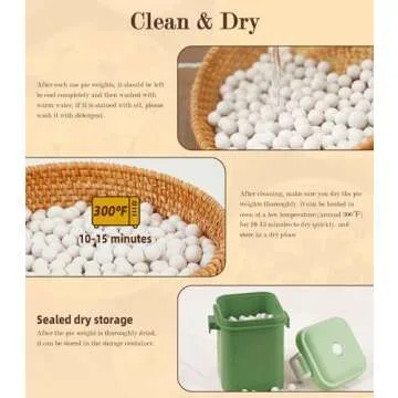 1.1lbs Ceramic Pie Weights - Perfect for All Pies