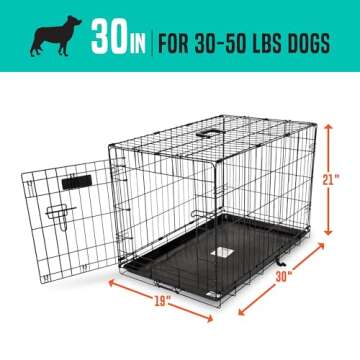 30 Inch Provalue Wire Dog Crate with Locking System