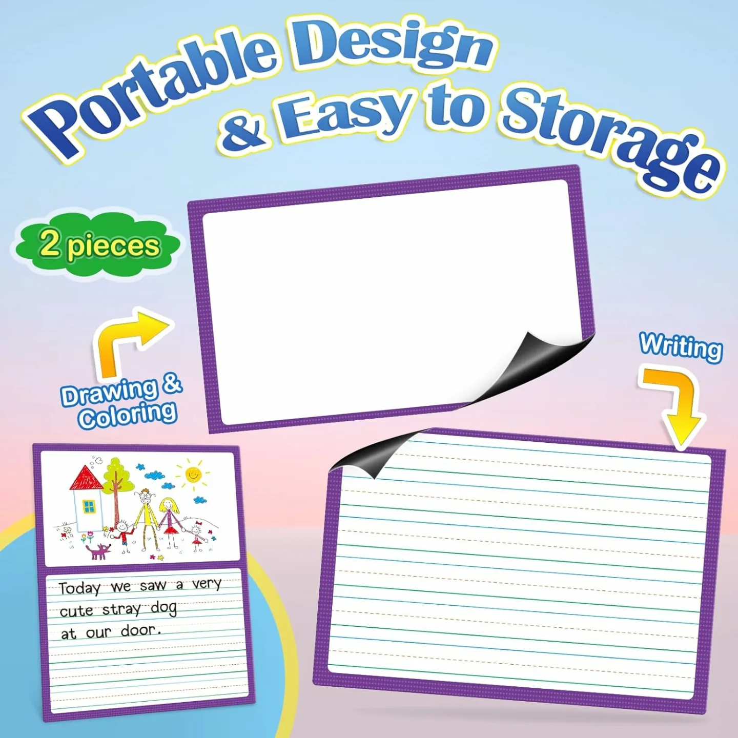 Magnetic Draw & Write Paper for Classroom Use