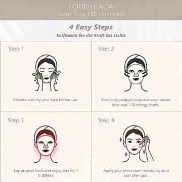 LOUDYKACA LED Face Mask for Radiant Skin Therapy