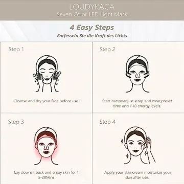 LOUDYKACA LED Face Mask for Radiant Skin Therapy