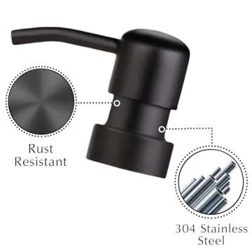 Emerson Soap Dispenser, Dish Soap Dispenser for Kitchen, Soap Dispenser Bathroom Set - Hand Soap Dispenser, Kitchen Soap Dispenser Set, Glass Soap Dispenser with Pump and Labels | 16 Oz, 2 Pack