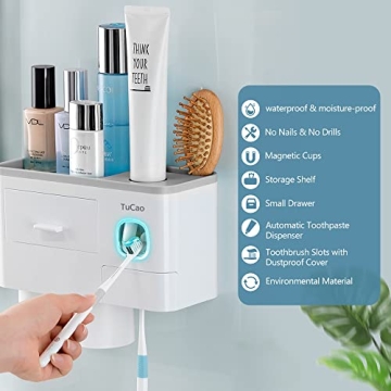 TuCao Automatic Toothpaste Dispenser Kit with Holder