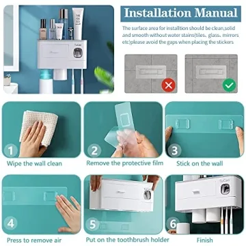 TuCao Automatic Toothpaste Dispenser Kit with Holder