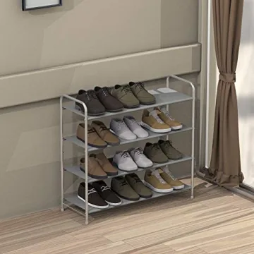 Elegant Simple Houseware 4-Tier Shoe Rack for 20-Pair