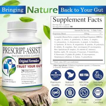 Prescript-Assist Prebiotics & Probiotics for Digestive & Immune Health with Pea Protein Advanced - P...