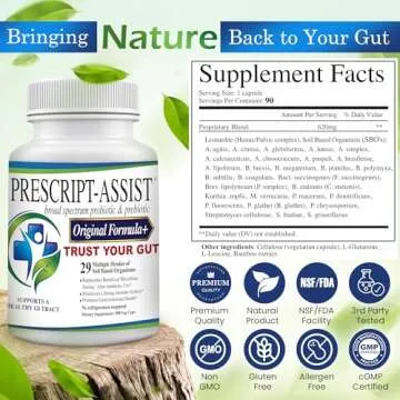 Prescript-Assist Prebiotics & Probiotics for Digestive & Immune Health with Pea Protein Advanced - P...