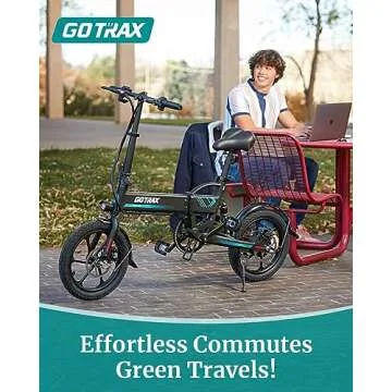 GOTRAX EBE1 Folding Electric Bike for All Ages