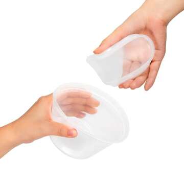 TashiBox [16 oz-36 Sets, Plastic Deli Food Storage Freezer Containers With Airtight Lids，Plastic M...