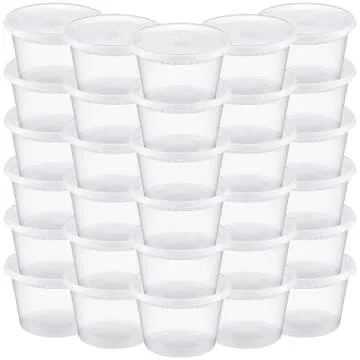 TashiBox [16 oz-36 Sets, Plastic Deli Food Storage Freezer Containers With Airtight Lids，Plastic Microwavable Soup Containers