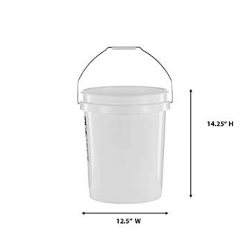 United Solutions 5 Gallon Bucket - 3 Pack for Multi-purpose Use