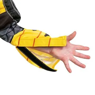 Bumblebee Costume for Kids, Official Adaptive Transformers Costume with Accessibility Features, Classic Size Medium (7-8) Multicolored