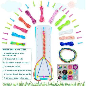 Friendship Bracelet Making Kit for Girls Ages 6-12