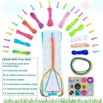 Friendship Bracelet Making Kit for Girls Ages 6-12