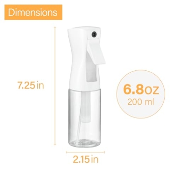 2 Pack Continuous Spray Bottles for Hair and Home