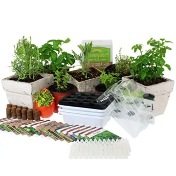 Culinary Indoor Herb Garden Starter Kit | Premium Herb Seeds | 18 Non-GMO Varieties | Grow Cooking H...