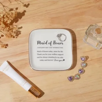 Bridesmaid Ring Dish for Maid of Honor & Sister Gifts