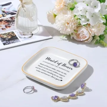 Bridesmaid Ring Dish for Maid of Honor & Sister Gifts