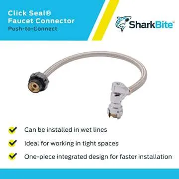 SharkBite Push to Connect Faucet Connector - Leak Free