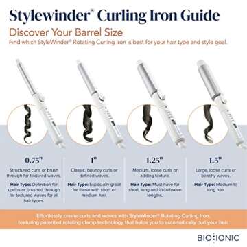 BIO IONIC Stylewinder Rotating Styling Iron, 1.5Inch