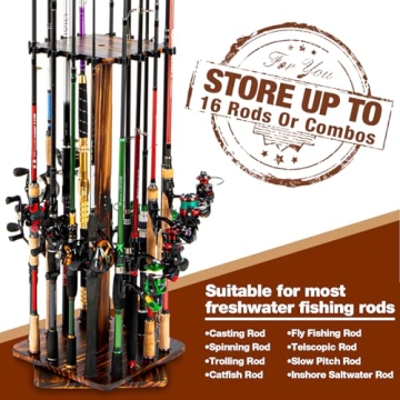 Ghosthorn Fishing Rod Holder - 360 Degree Rotating Rack