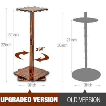 Ghosthorn Fishing Rod Holder - 360 Degree Rotating Rack