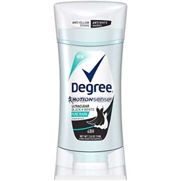 Degree Women Ultra Clear Anti-perspirant Deodorant, Black+white Pure Rain, 2.6 Ounce